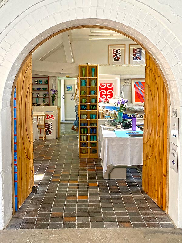 Entrance through to Jane Cox’s gallery area