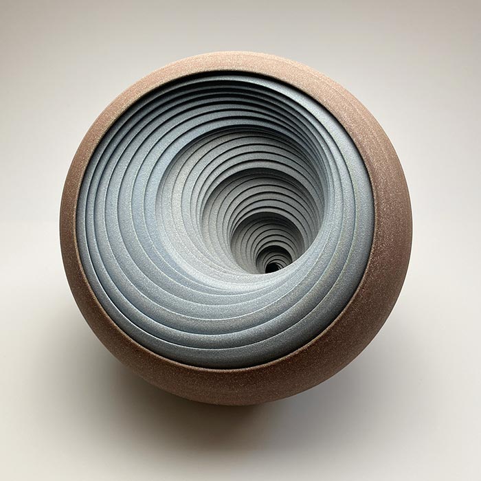 Interlocking ceramic sculpture by Matthew Chambers